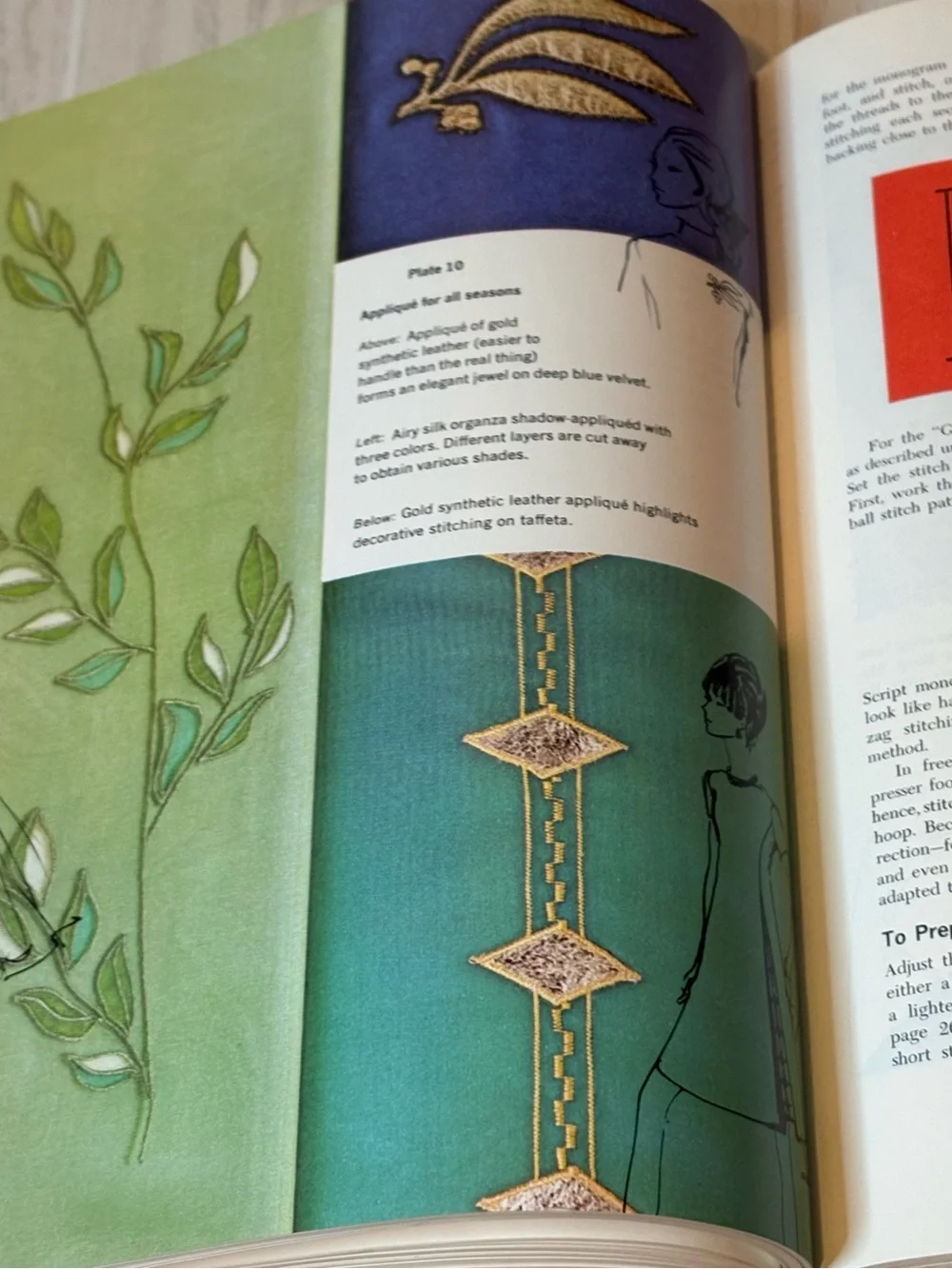 VTG 1960s Singer Sewing Book Flower Power Boho